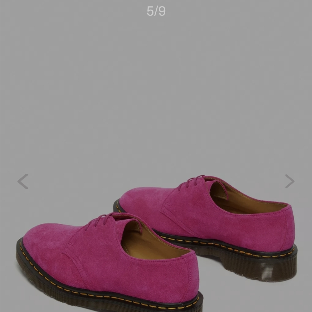 Pink Suede Lace-Up Shoes Size 5 In Mens 7 Womens